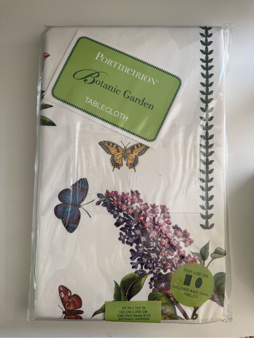 Portmeirion Botanic Garden Floral Tablecloth 60 x 102 New